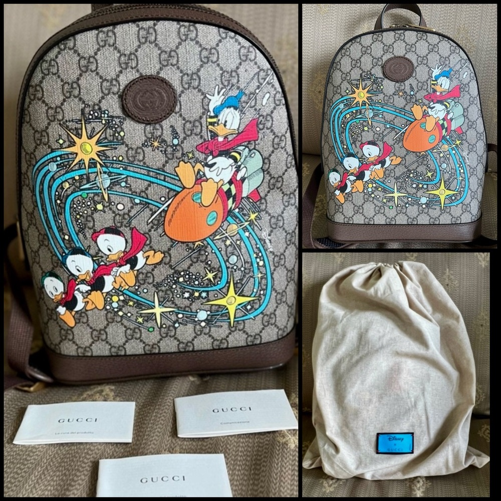 Gucci Disney Limited Collection Backpack Featuring Donald Duck BNWT.